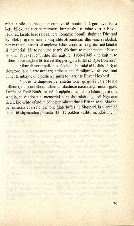Фрагмент из книги Илира Ходжа "Мой отец, Энвер Ходжа" (стр. 129)