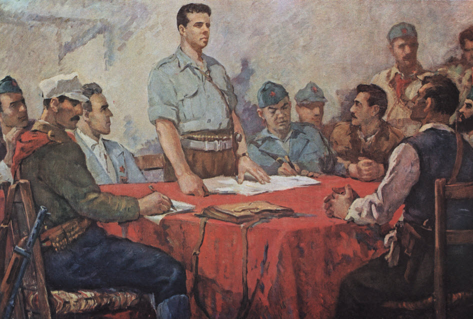 Создание Генерального штаба Албанской Национально-освободительной армии  (Лябинот, 10 июля 1943 года).